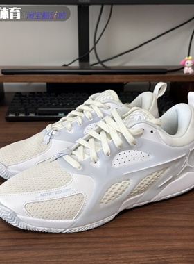 JORDAN HEIR男女同款运动舒适防滑耐磨低帮白色篮球鞋HV4059-101