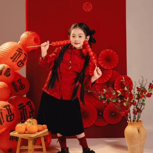 新年儿童摄影拍摄道具冰糖葫芦