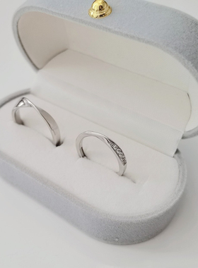 情侣对戒925纯银莫比乌斯环