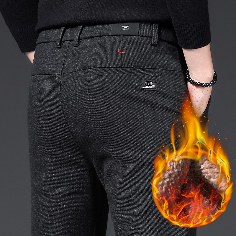 2021秋冬加绒磨毛休闲裤男裤小脚裤弹力韩版潮流百搭修身青年长裤在类目 男装, 休闲裤中 - 来自Buy2taobao.com提供专业的淘宝代购服务