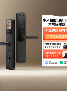 小米智能门锁E30 大屏猫眼版家用入户门防盗门锁指纹密码锁可视屏
