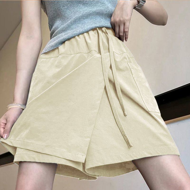 大码女装冰丝阔腿半身裙裤子女夏季薄款宽松显瘦休闲工装运动短裤,女装/女士精品,休闲裤,淘宝优惠券,粉丝福利购,淘宝优惠卷