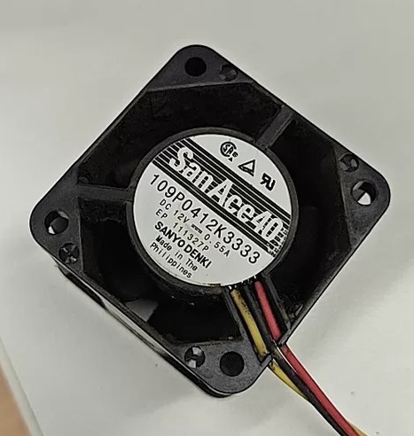 原装三洋 109P0412K3333 12V 0.55A 4028 4CM 双滚珠轴承散热风扇