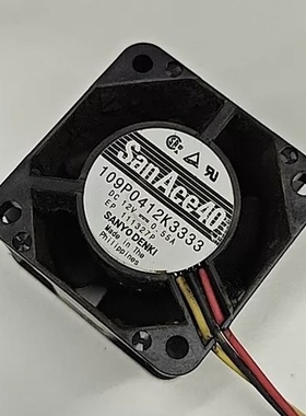 原装三洋 109P0412K3333 12V 0.55A 4028 4CM 双滚珠轴承散热风扇