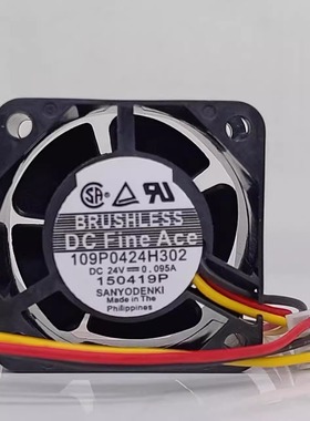 日本三洋 109P0424H302  4028 24V 0.095A 4cm变频器高端设备风扇