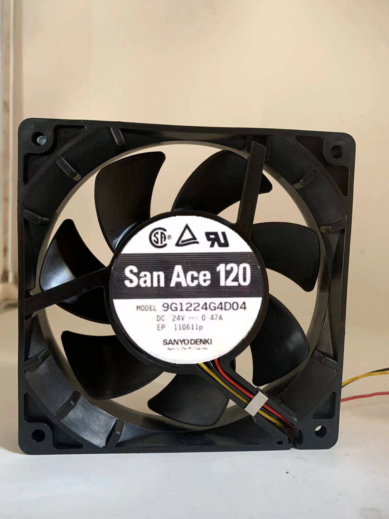 三洋SANYO正品9G1224G4D04 12CM 12025 24V 0.47A变频器散热风扇