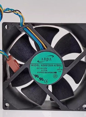 原装ADDA DC12V 0.33A 8025 AD0812UX-A7BGL主板 pwm温控散热风扇