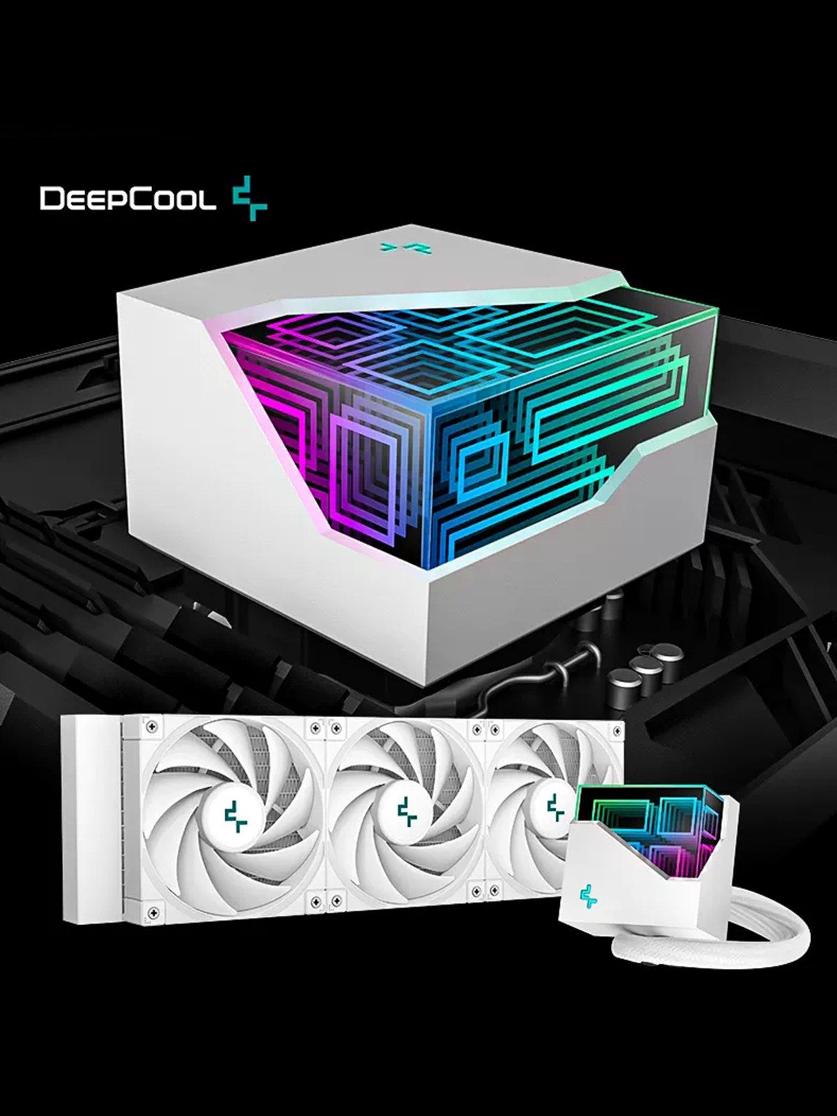 KYUSHU FENGSHEN ICE RUBIKS CUBE 360|240 CPU WATER-COOLED RADIATOR COMPUTER DESKTOP 1700|AM5 INFINITE COLD HEAD