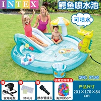 Горка для игр в воде, крокодил, 201×170см