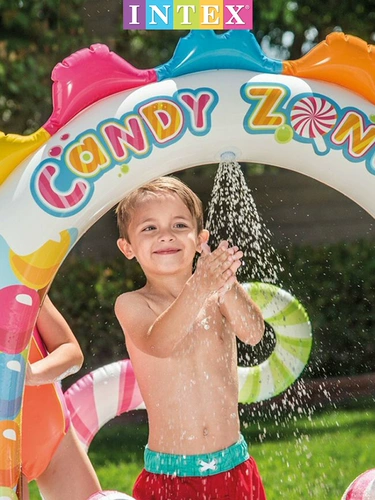 INTEX Морской надувной бассейн с шариками, динозавр для игр в воде