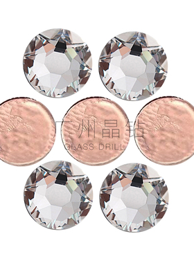 水晶白闪钻平底烫钻人工水晶