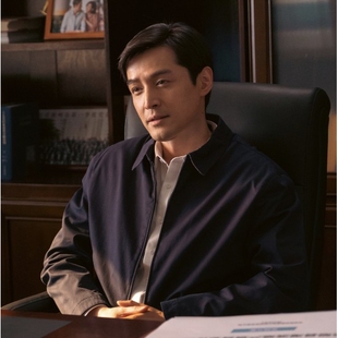 胡歌县委大院梅晓歌同款外套商务休闲夹克绅士棒球服时尚上衣潮男