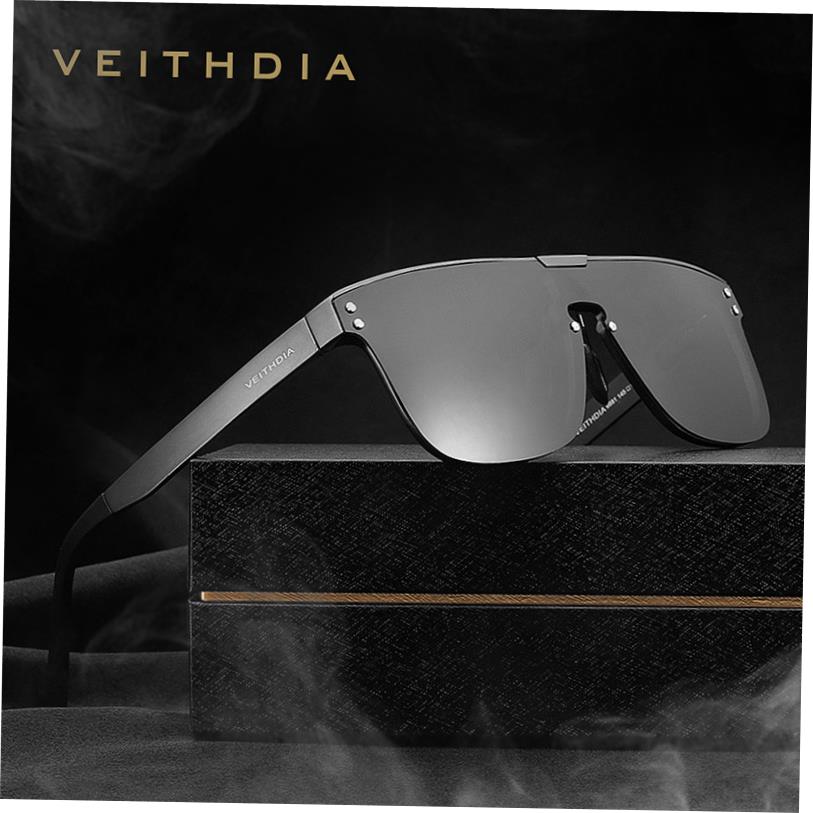 VEITHDIA Brand Fashion Retro Aluminum Sunglasses Polarized