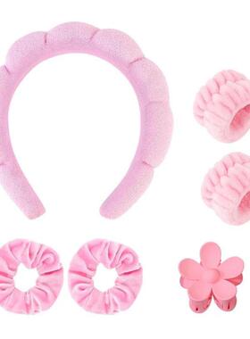 6Pcs/1pc Spa Headband for Washing Face Skincare Headbands