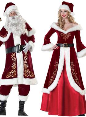 Christmas long sleeve costume Santa Claus costume 圣诞服装