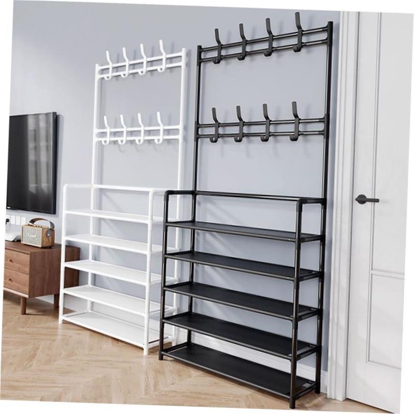 Shoe Rack Aluminum Metal Standing Shoe Rack DIY Shoes Shelf 住宅家具 鞋架 原图主图