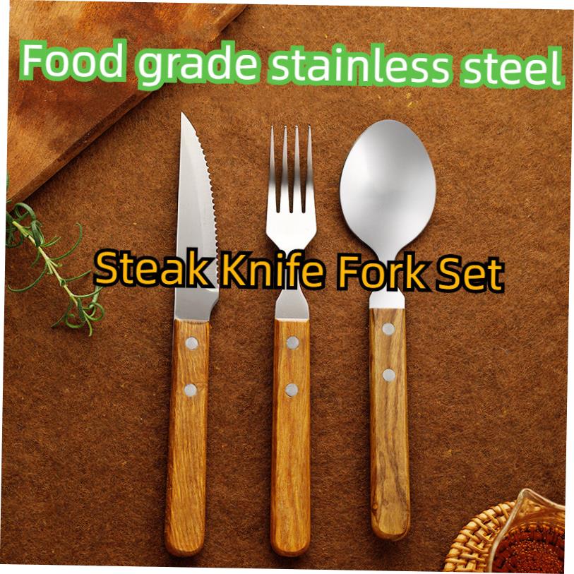 Western steak knife fork set Tableware Dinner stainless stee