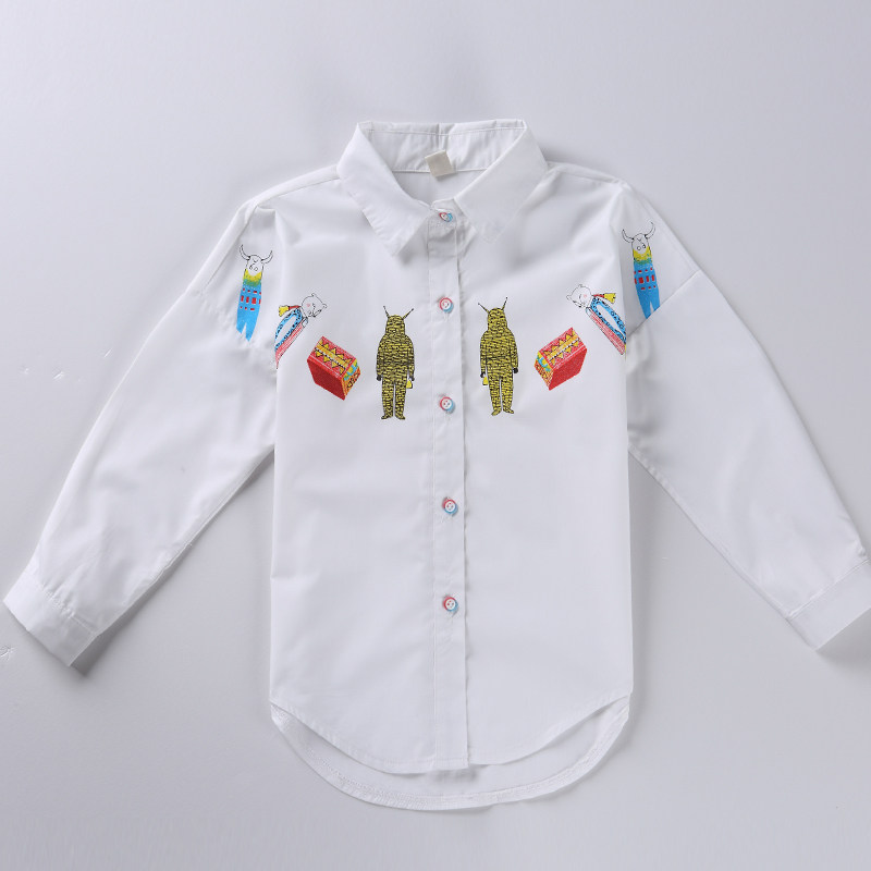 Chemise fille à manche longue - Ref 2085619 Image 3