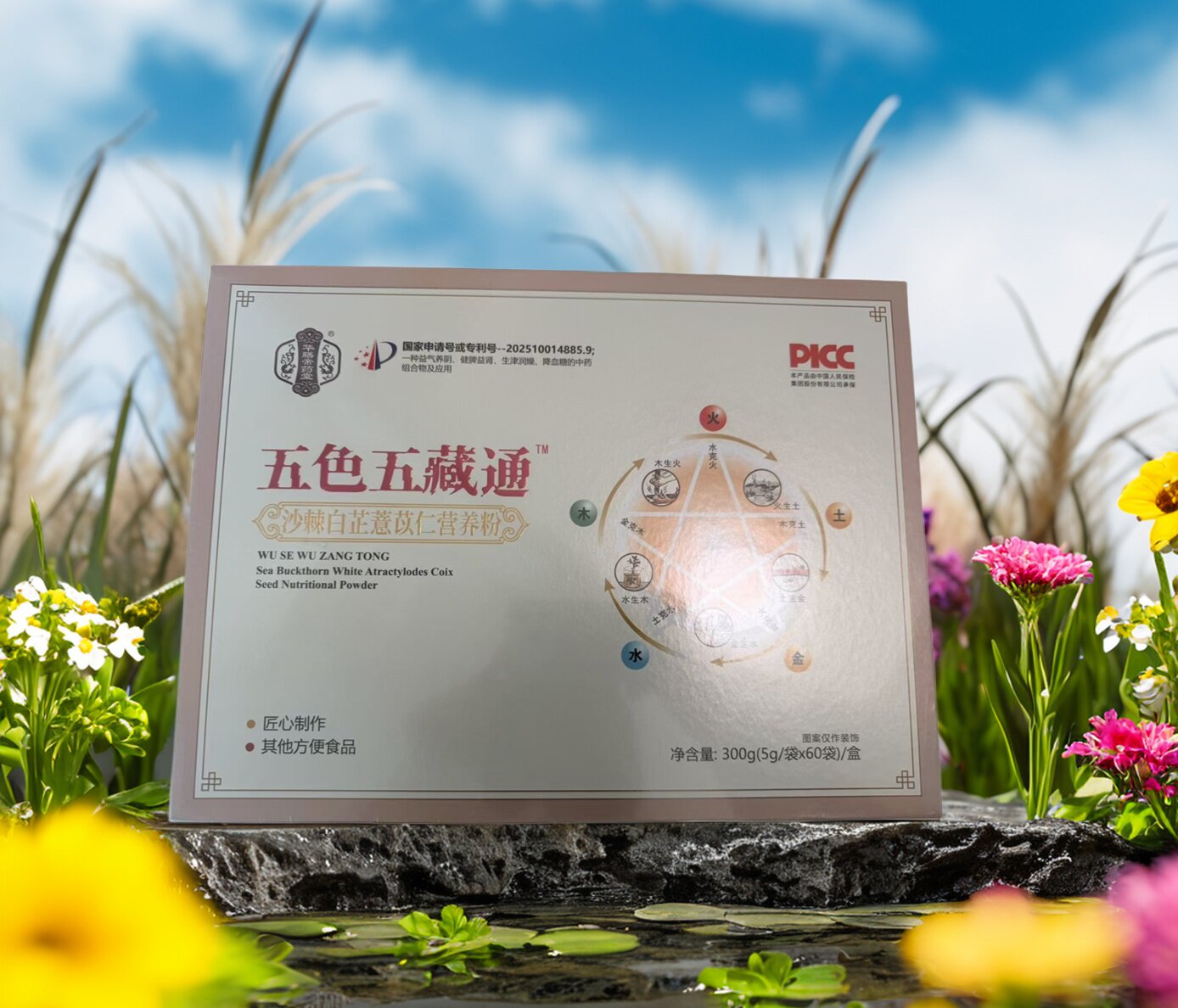 华膳帝药堂五色五藏通沙棘白芷薏苡仁营养粉植物萃取正品