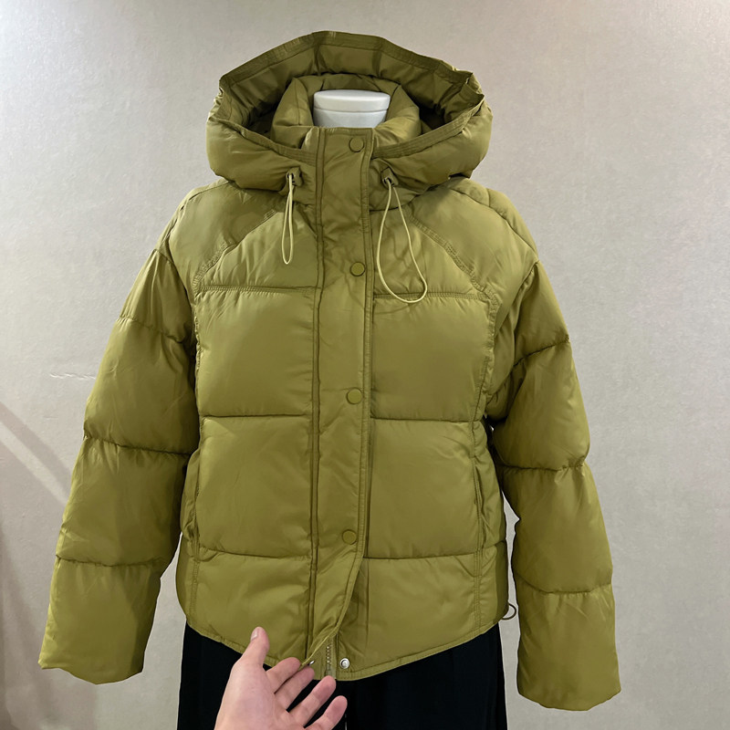 时尚妈妈装连帽羽绒棉衣棉服女冬季新款洋气短款棉袄中年夹棉外套