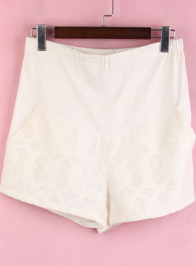 【徐08】十月系列100SYMM672剪标女式夏休闲裤高腰纯色孕妇短裤子