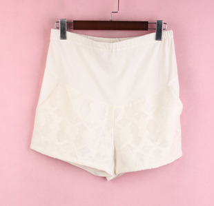 夏休闲裤 徐08 十月系列100SYMM672剪标女式 子 高腰纯色孕妇短裤