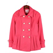 翻领双排扣大衣外套 97HPFS985女秋冬款 徐12 10.22每日特价