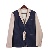 徐 拼接西装 秒杀 195男折扣春秋翻领长袖 波点外套 马克系列68MKH