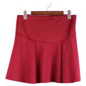 徐08 104SYMM102库存剪标上新女春秋肥大半身裙酒红孕妇短裙