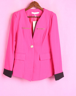 148895 1库存清仓女式 拼接西装 徐08 外套 长袖 万 开衫 春秋季