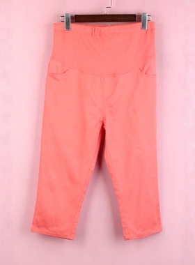 【徐08】100SYMM398上新库存剪标女春夏休闲裤高腰孕妇七分裤