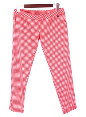 [徐]杭派314612库存女春秋季休闲裤低腰锥形格子裤子