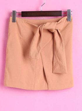 【徐07】香蕉系列124XJBB185库存女士春夏季气质绑结淑女半裙