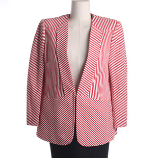 崮 系列150SP 条纹西装 徐07 上衣外套 妈妈装 思 女装 160春秋款