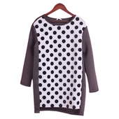 徐 女式 瑕疵 包邮 BO系列141BO007清仓春秋季 长袖 休闲连衣裙