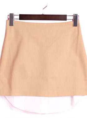 【徐07】秒杀香蕉系列124XJBB020品牌清仓女夏假两件叠搭棉质半裙