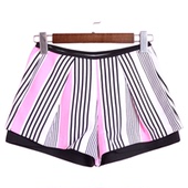 徐 修身 万 米系列133MCT279女式 休闲裤 包邮 春夏季 竖条纹短裤