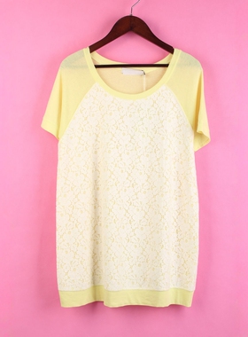 【徐08】100SYMM002库存剪标上新女夏圆领短袖宽松孕妇上衣T恤