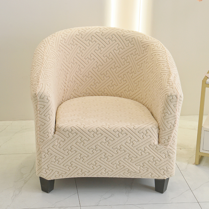 单人半圆卡座弹力全包沙发套罩