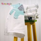 tonning s婴儿纯棉纱布浴巾柔软吸水儿童大毛巾被新生儿盖毯