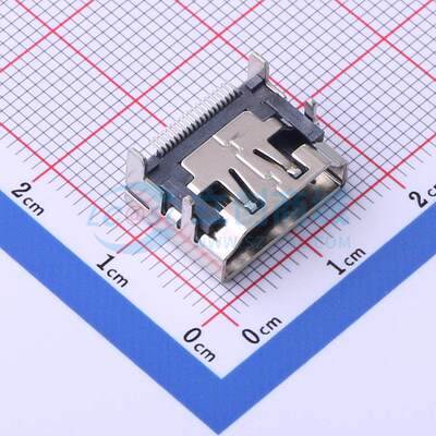 HDMI母座19P连接器F22-F