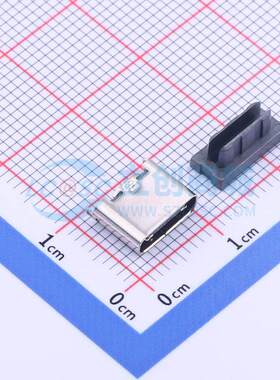 TYPEC母座8P YTC-TC8S-126 SMD立贴 USB2.0 连接器 H6.5 单CC