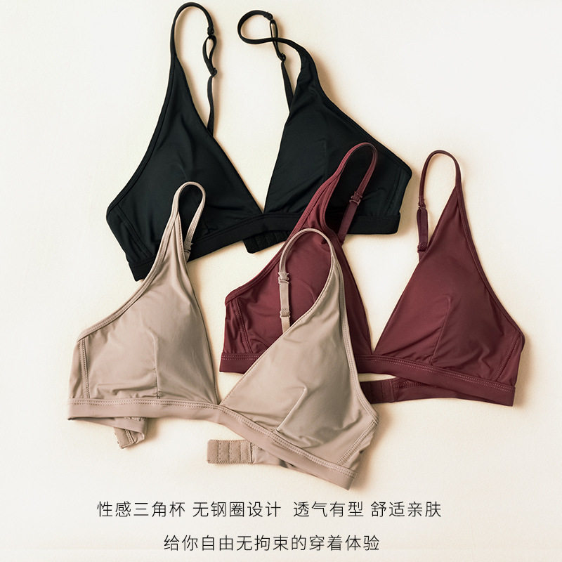 夜店性感带胸垫无钢圈三角杯纯欲比基尼款内衣小胸聚拢法式文胸夏,女士内衣/男士内衣/家居服,文胸,淘宝优惠券,粉丝福利购,淘宝优惠卷