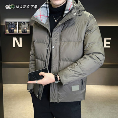 羽绒服男冬季2025新款加厚韩版修身高级感潮牌潮流帅气短款外套男