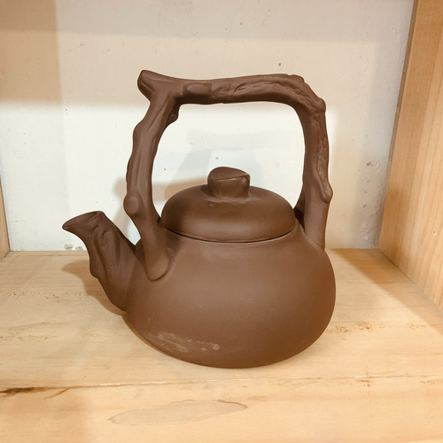 紫砂麦饭石明火炭炉烧水壶