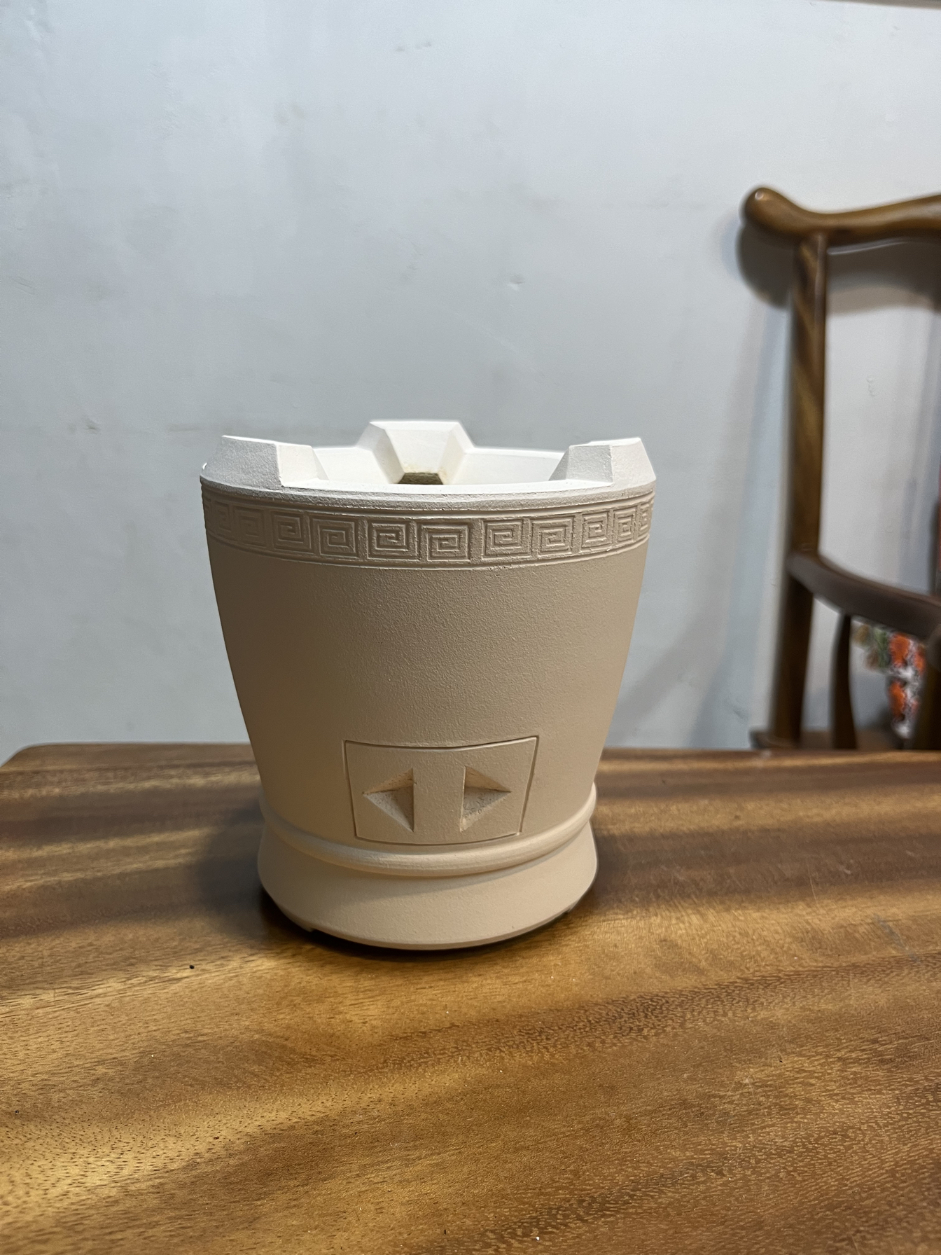高白泥炭炉纯手工陶炉炭炉煮茶炉潮汕泥炉大小壶可用耐火炭火炉