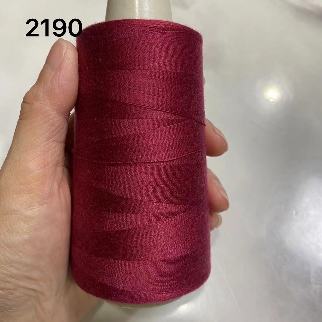 深酒红色缝纫细线家用402涤纶老式缝纫机手工缝衣平车线大卷