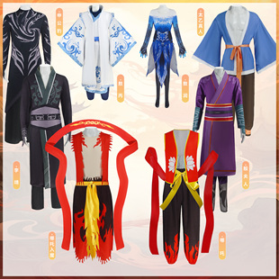 殷夫人服装哪吒儿童演出服鹤童表演服敖润申公豹cos服敖丙cos服装