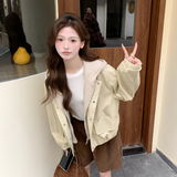 2026新款 现货 韩版宽松连帽假两件皮衣外套153 5217P165K268,女装皮衣,艾青服饰,浙宝-网红风 2026新款 现货 韩版宽松连帽假两件皮衣外套153 5217P165K268,女装皮衣,艾青服饰,浙宝-网红风