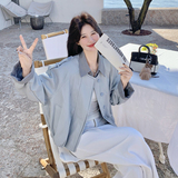 2026新款 现货 韩版宽松格子假两件皮衣外套153 5216P165K268,女装皮衣,艾青服饰,浙宝-网红风 2026新款 现货 韩版宽松格子假两件皮衣外套153 5216P165K268,女装皮衣,艾青服饰,浙宝-网红风